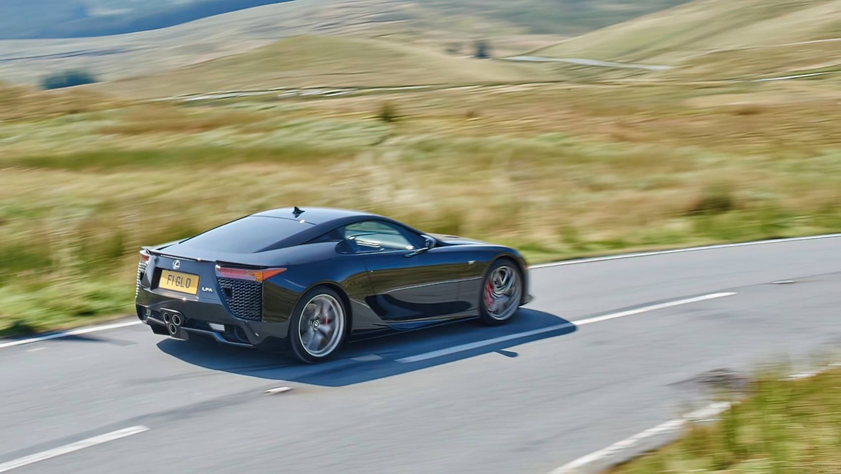 Lexus LFA czarny profil