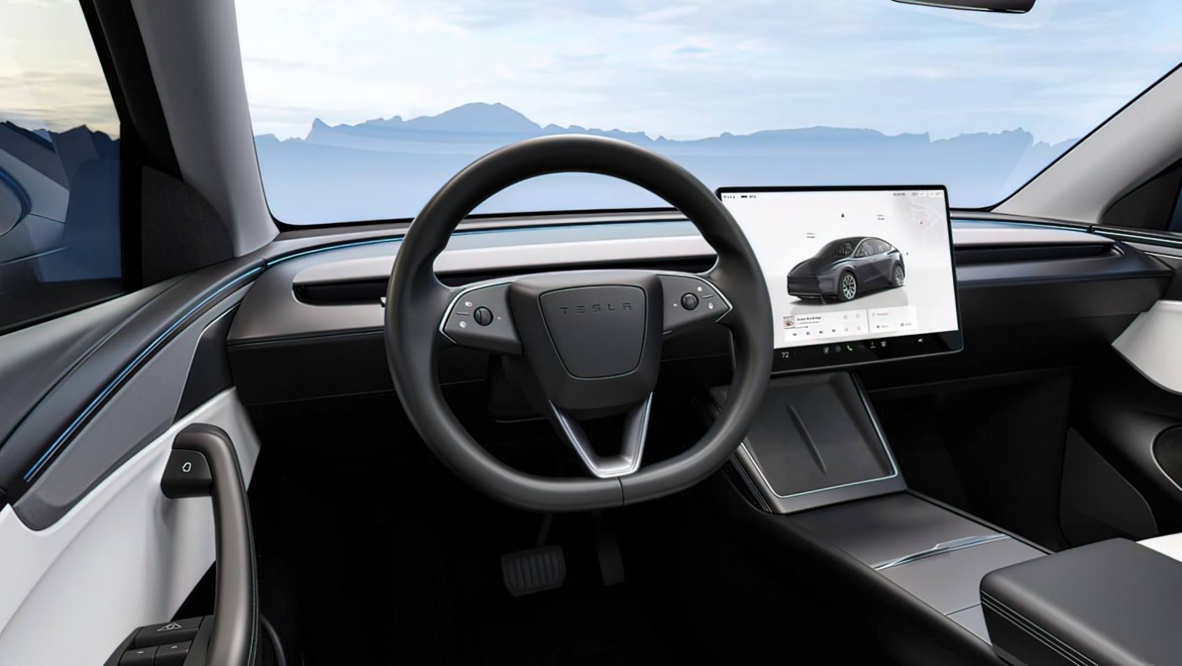 2025 Tesla Model Y kokpit