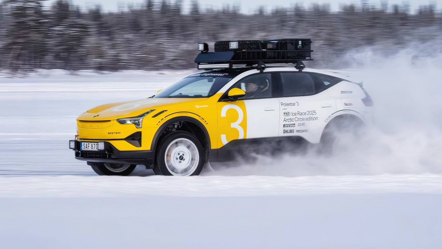 Polestar 3 Arctic Circle drift