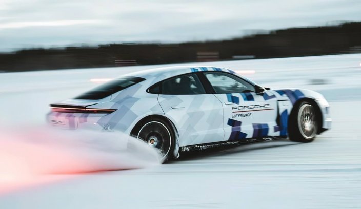 Porsche Taycan rekord poślizgu