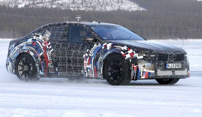 BMW iM3 EV testy zimowe