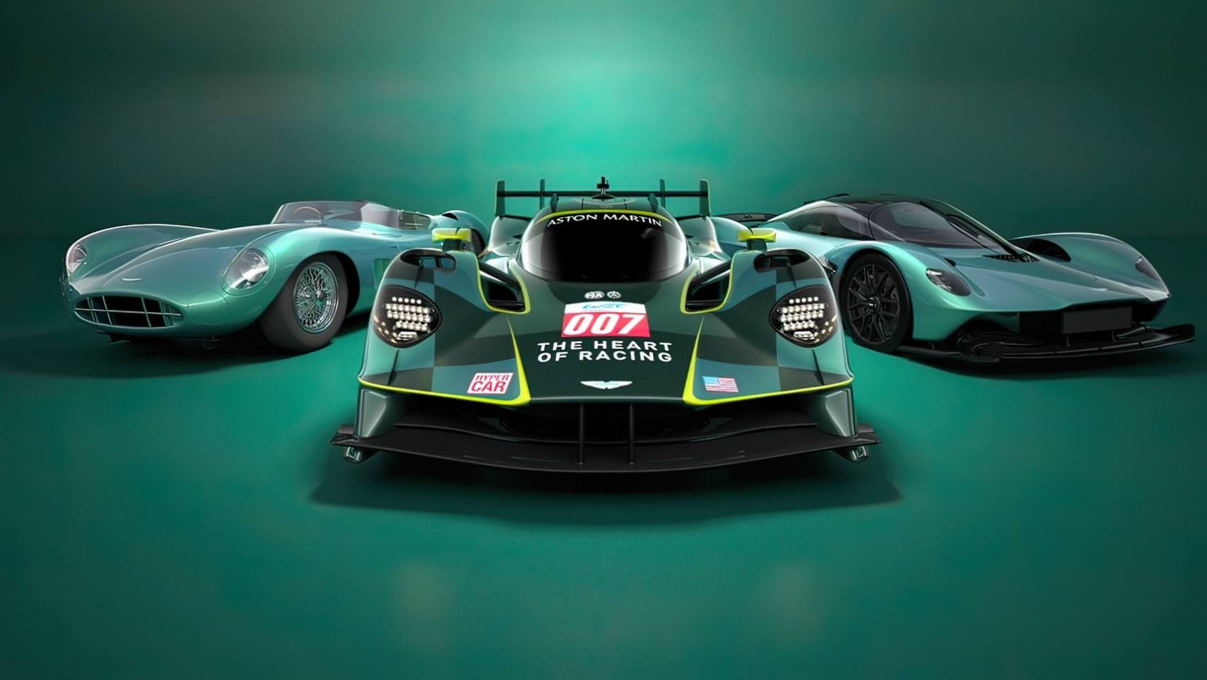 Aston Martin Valkyrie AMR-LMH z przodkami