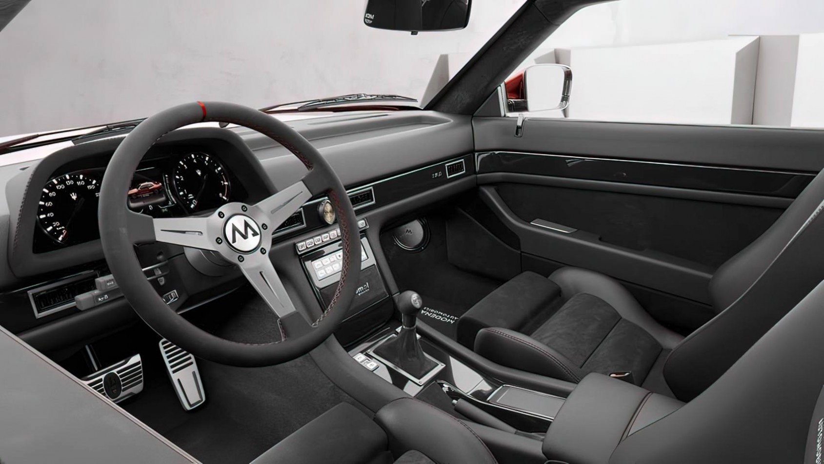 Maserati Shamal MA-01 restomod kokpit