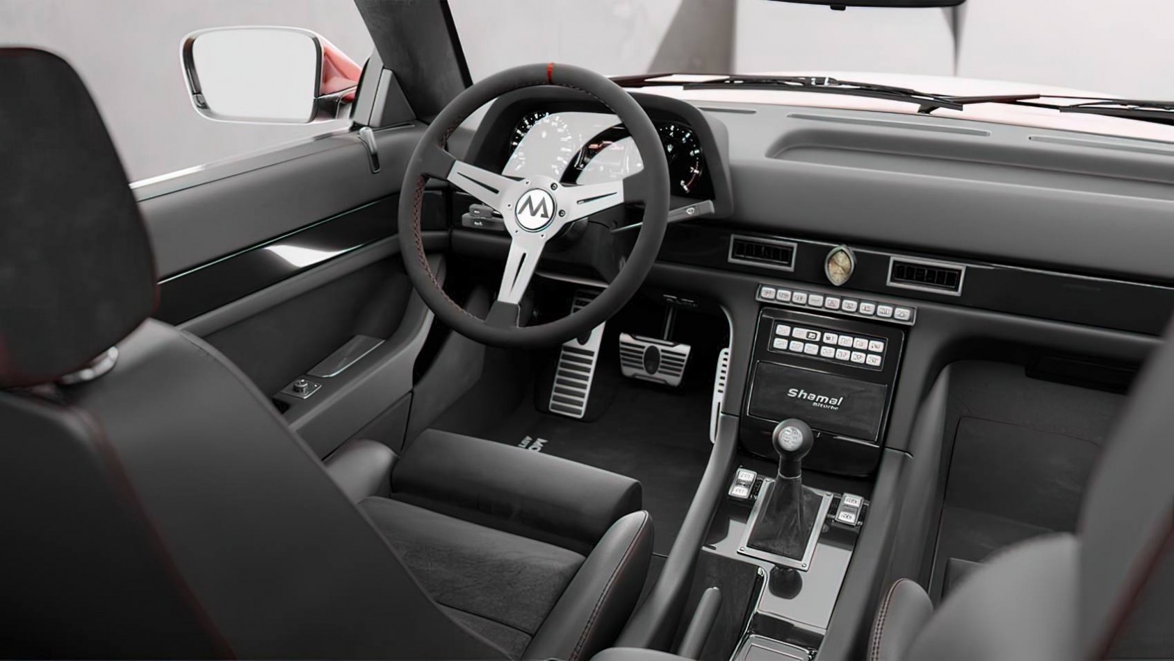 Maserati Shamal MA-01 restomod wnętrze