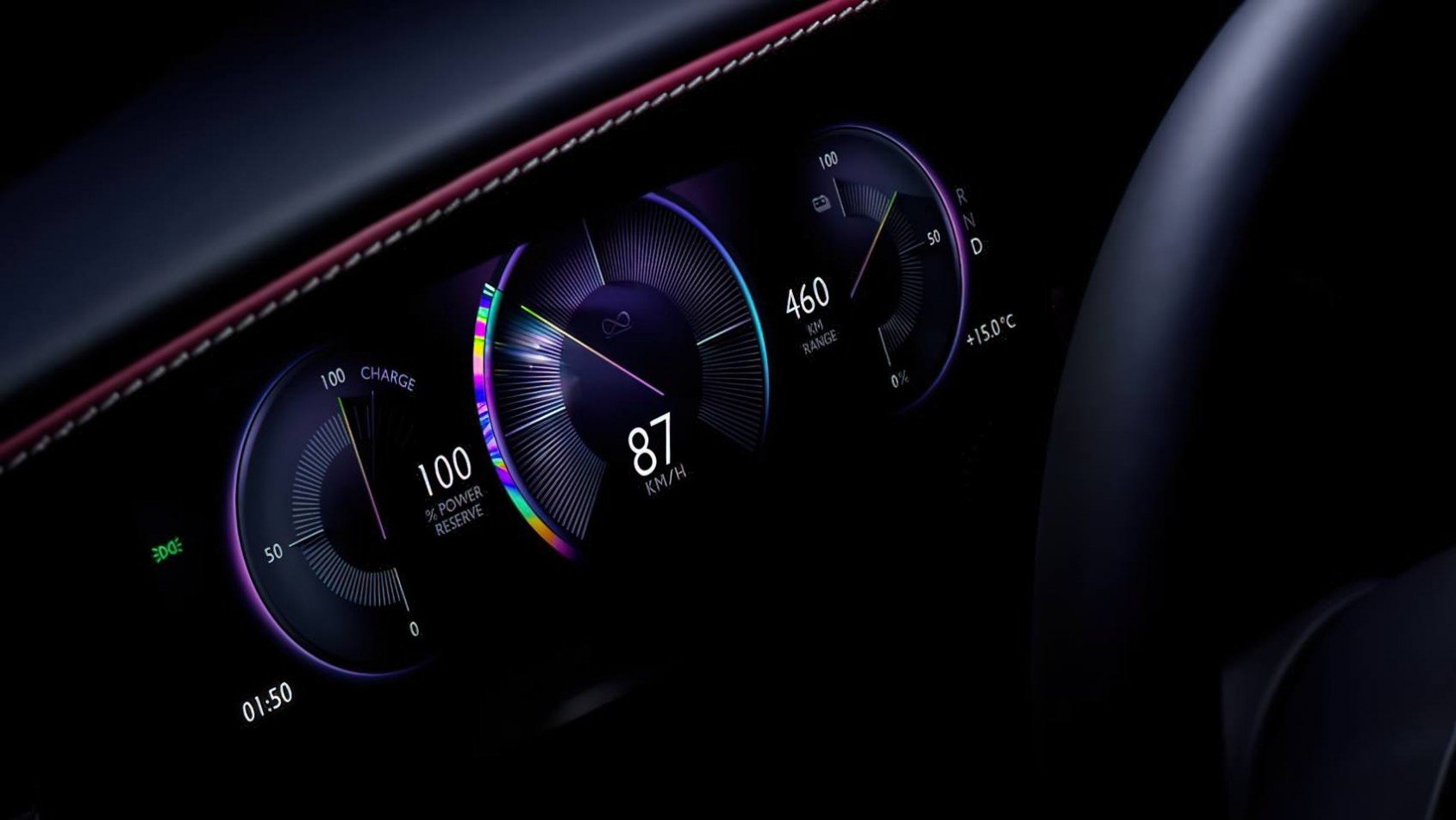 Rolls-Royce Spectre Black Badge zegary