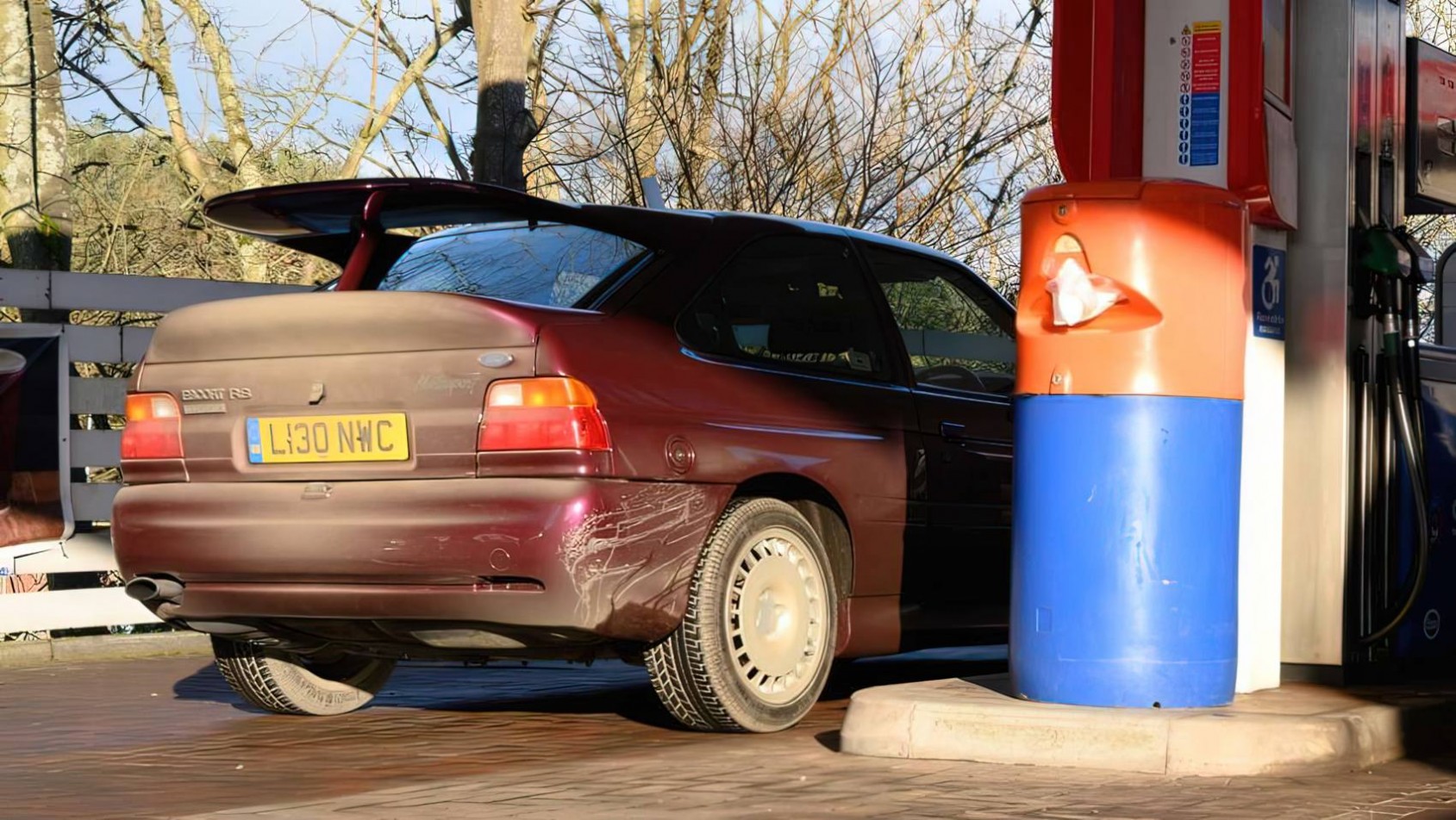 Ford Escort RS Cosworth test