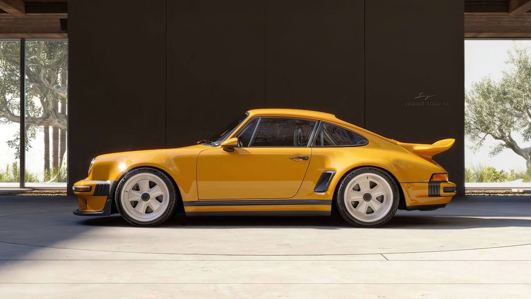 Porsche 911 Carrera Coupe Singer linia boczna