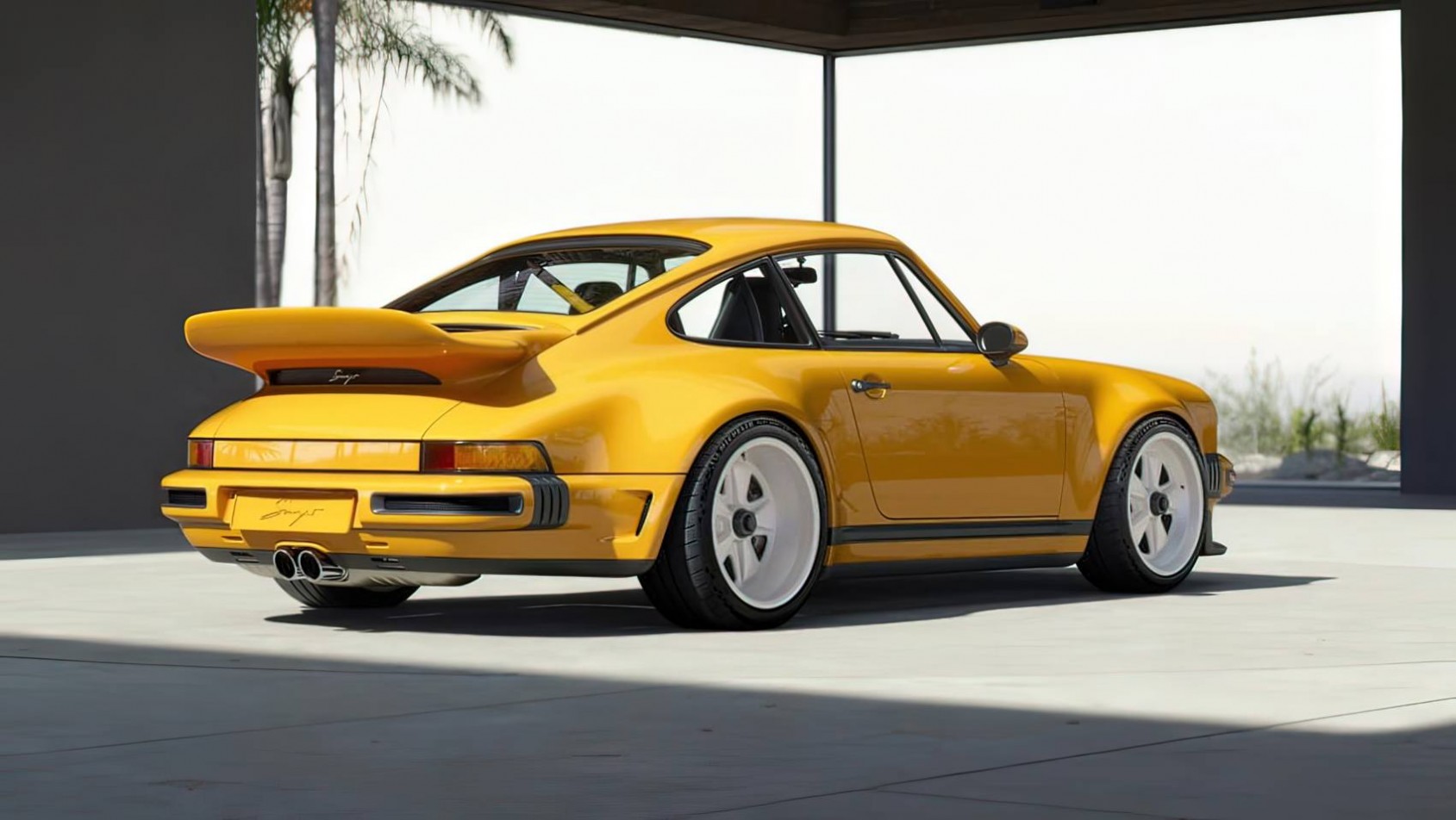 Porsche 911 Carrera Coupe Singer whale tail