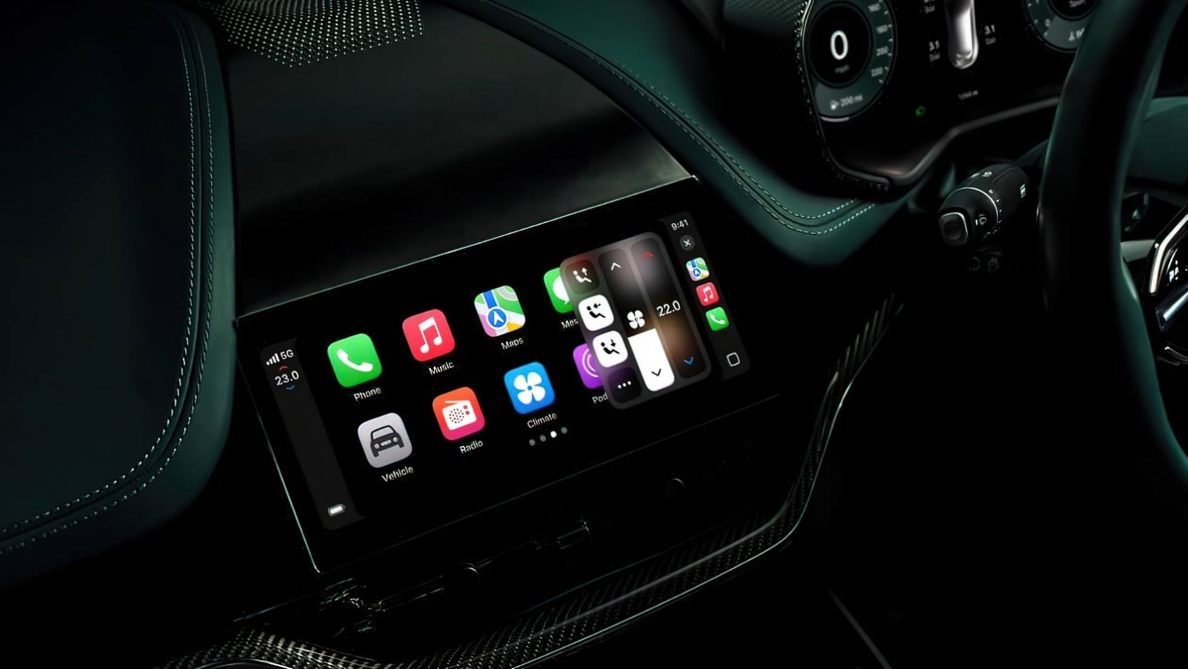 Aston Martin Apple CarPlay Ultra funkcje