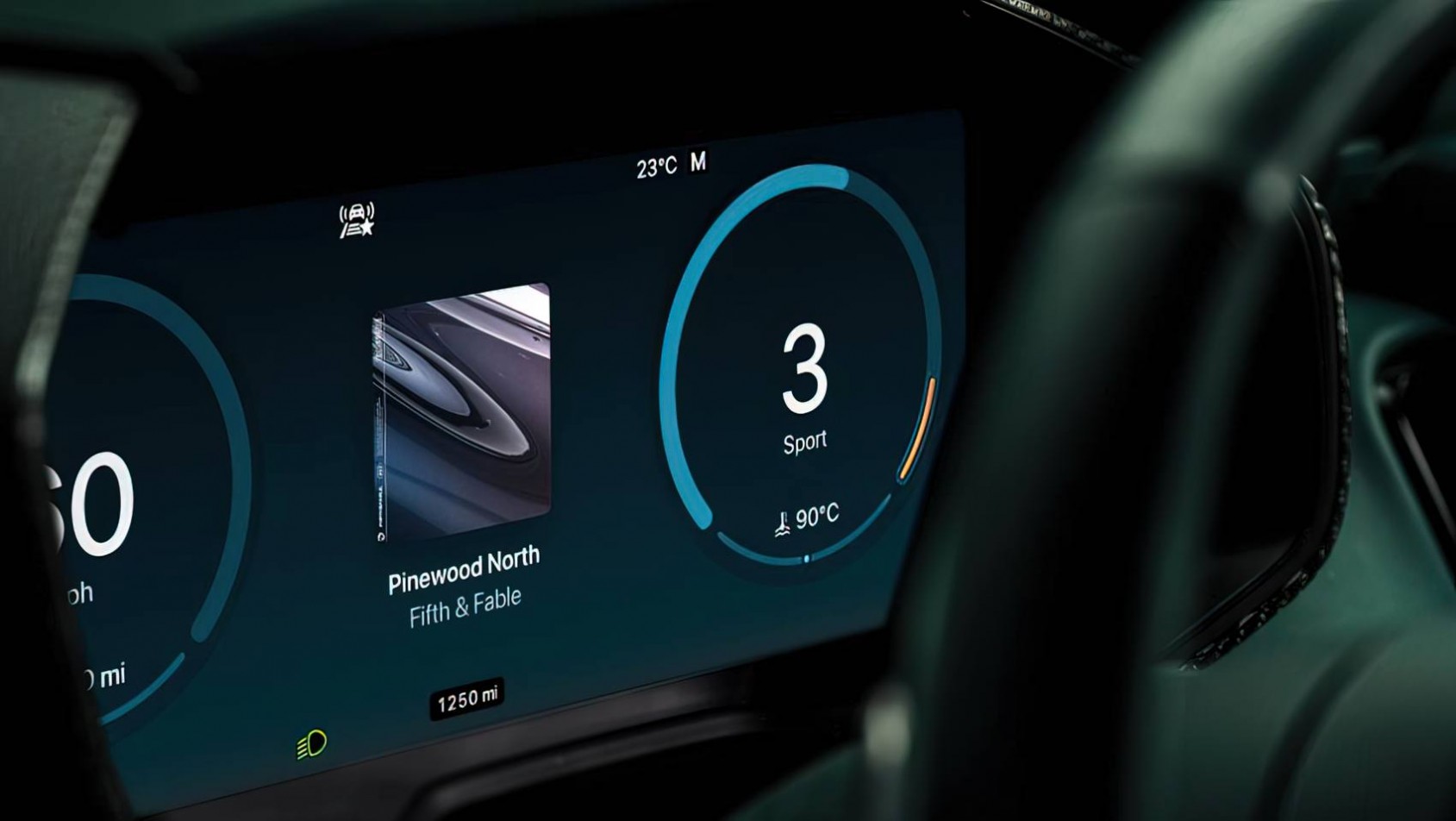 Aston Martin Apple CarPlay Ultra muzyka