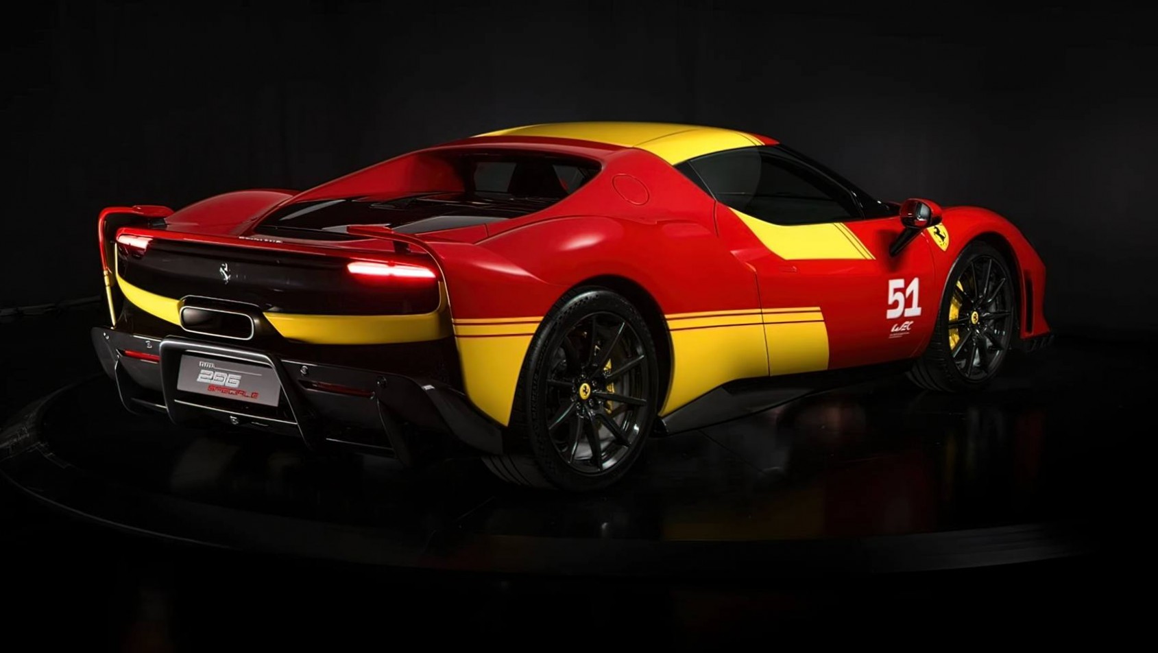 Ferrari 296 Speciale Piloti design tył