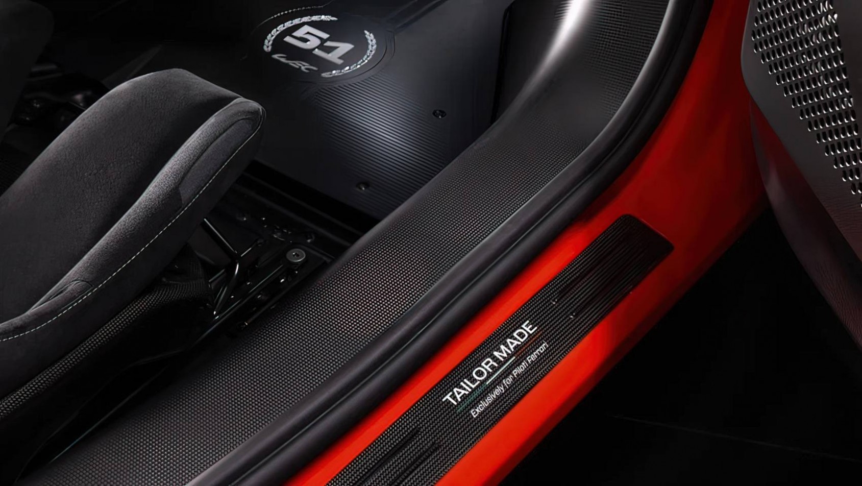 Ferrari 296 Speciale Piloti wnętrze detal