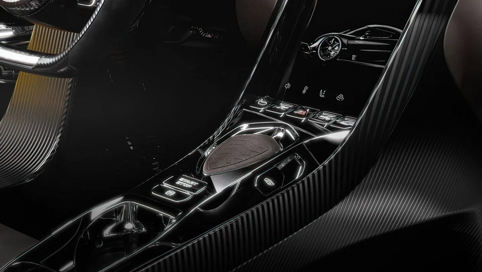 Koenigsegg Sadair's Spear wnętrze