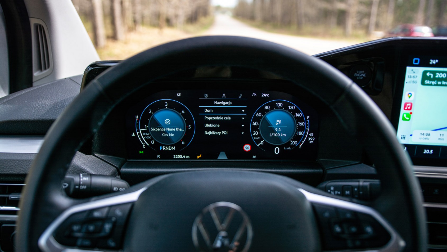 VW Transporter T7 zegary