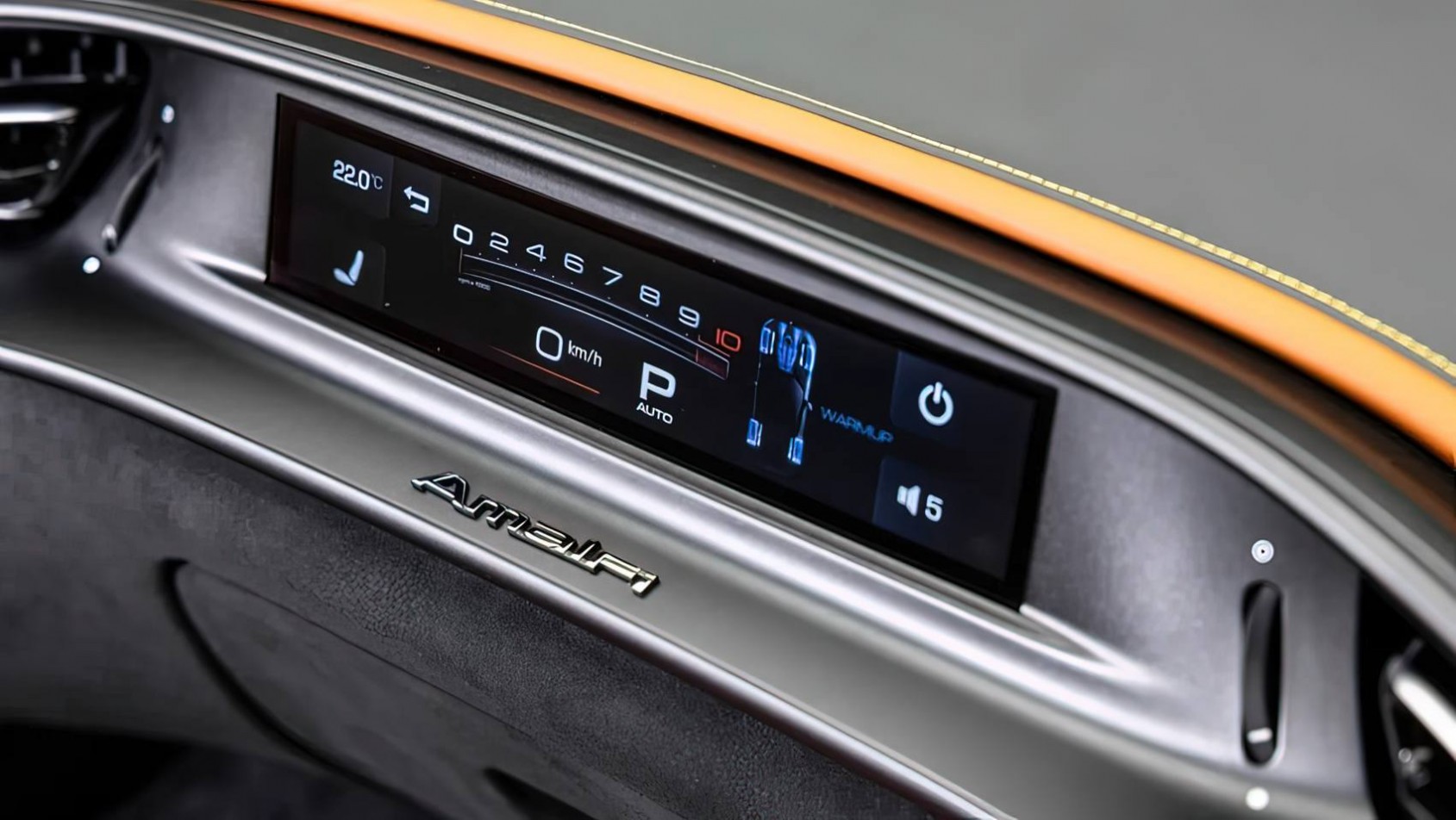 Ferrari Amalfi ekran pasażera