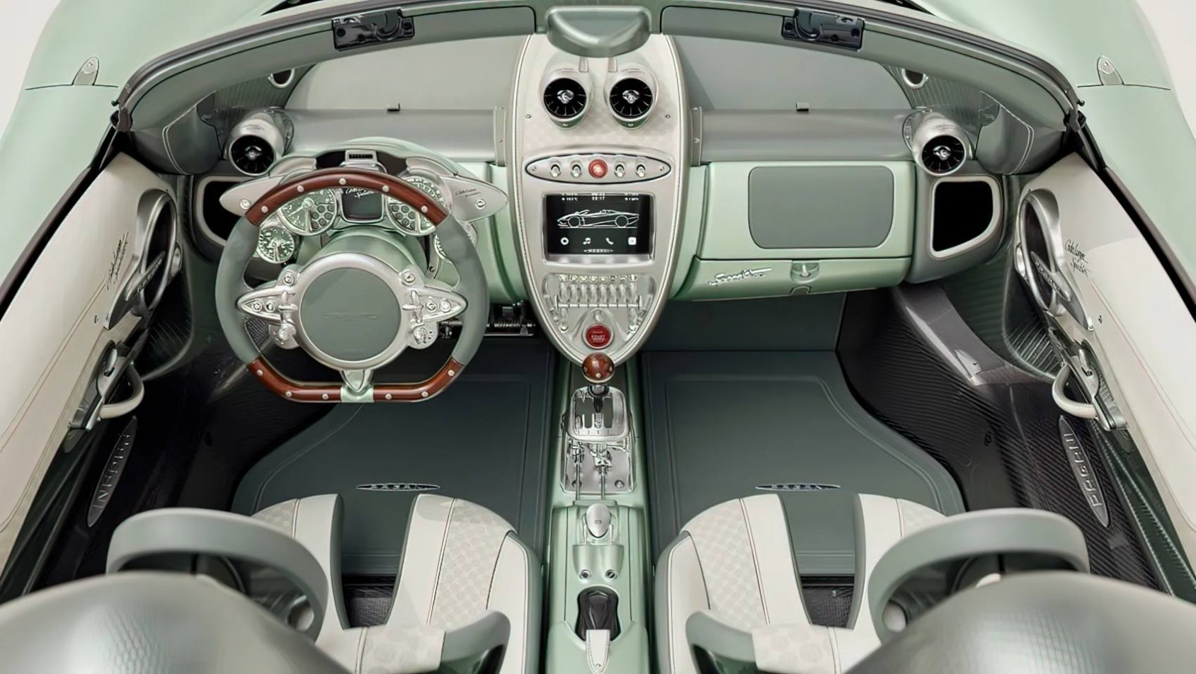 Pagani Huayra Codalunga Speedster wnętrze