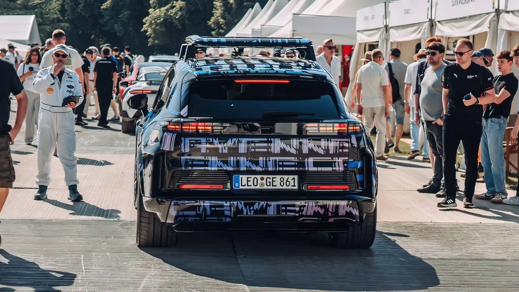 2026 Porsche Cayenne EV design tył