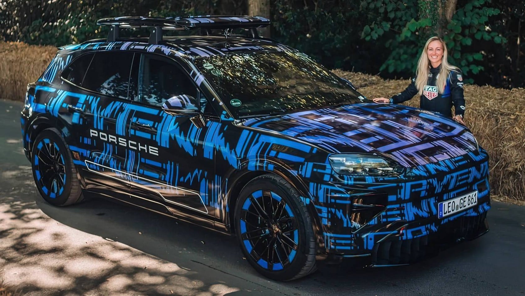 2026 Porsche Cayenne EV kierowca testowy
