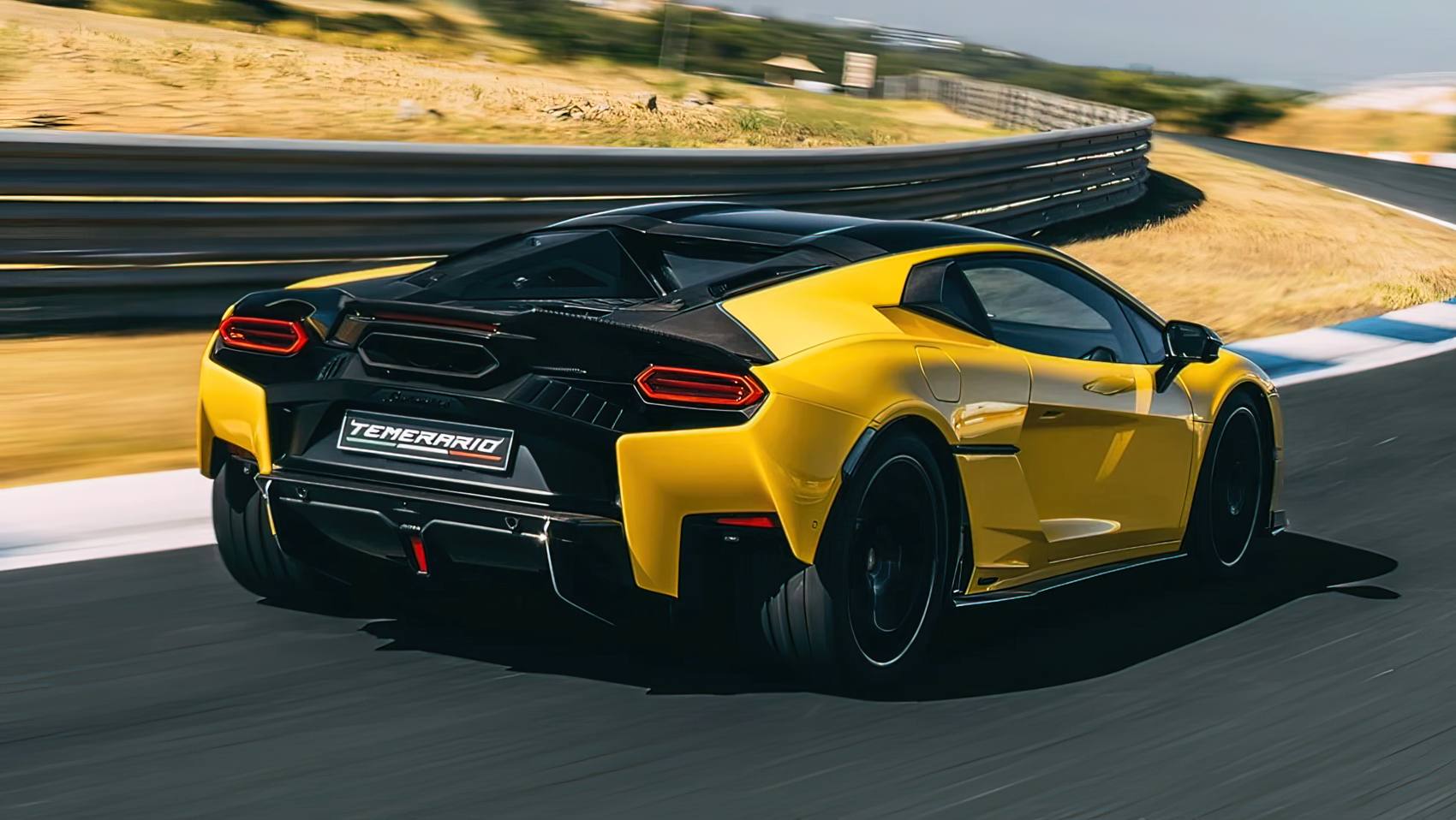 Lamborghini Temerario na torze tył