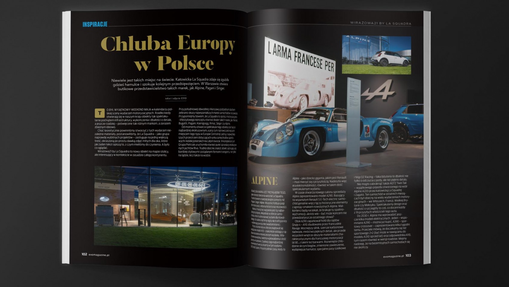 La Squadra w Warszawie - obok salonu Ferrari