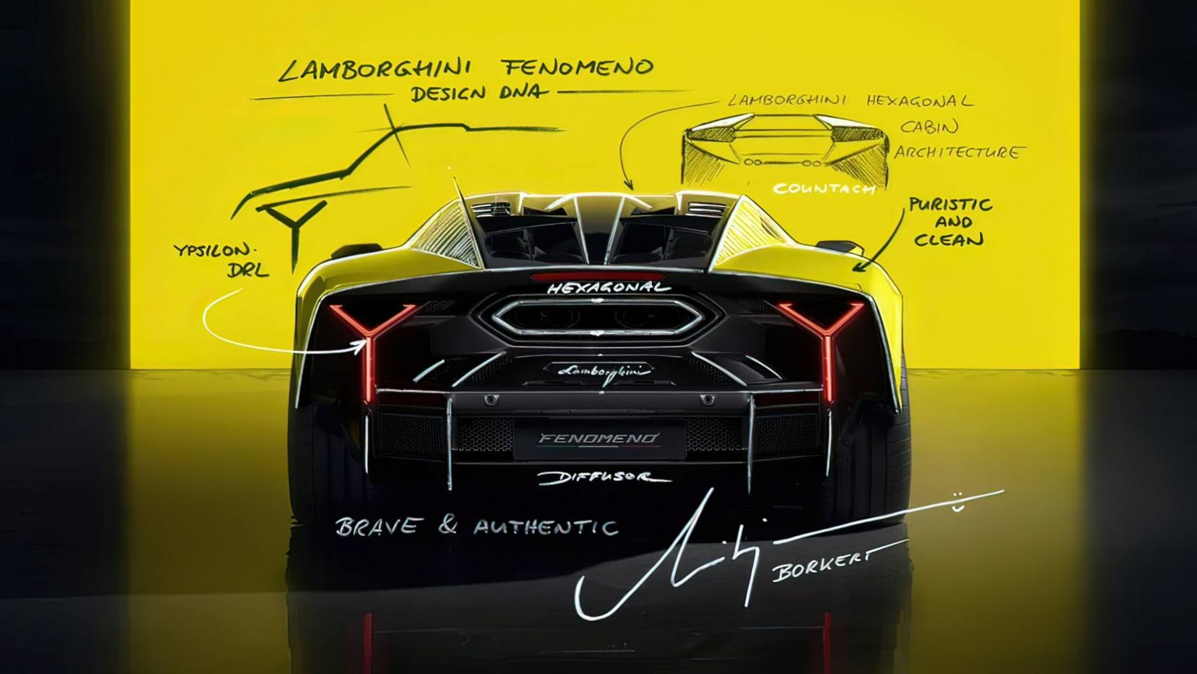 Lamborghini Fenomeno opis detali tył