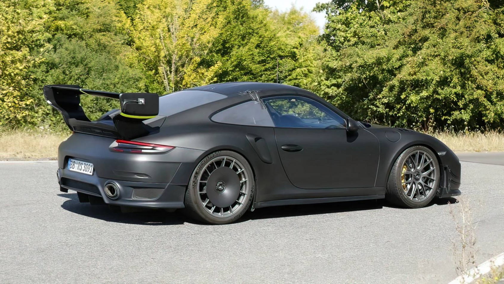 Porsche 911 Flachbau spyshot tył