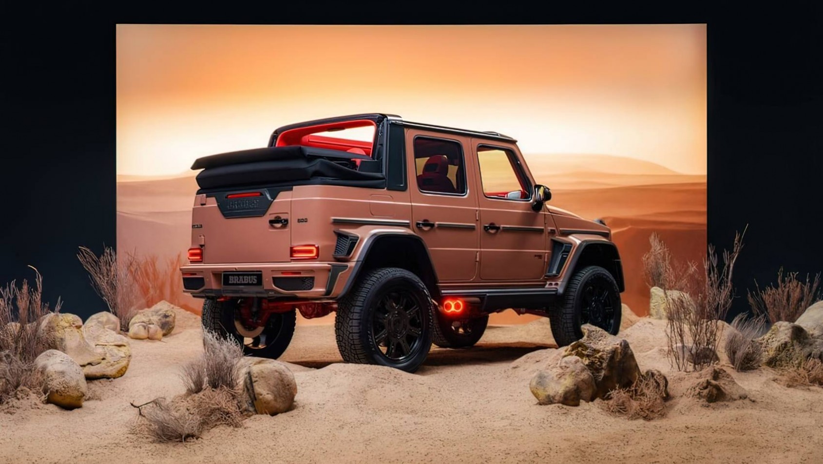 Brabus XL 800 Cabrio bez dachu tył