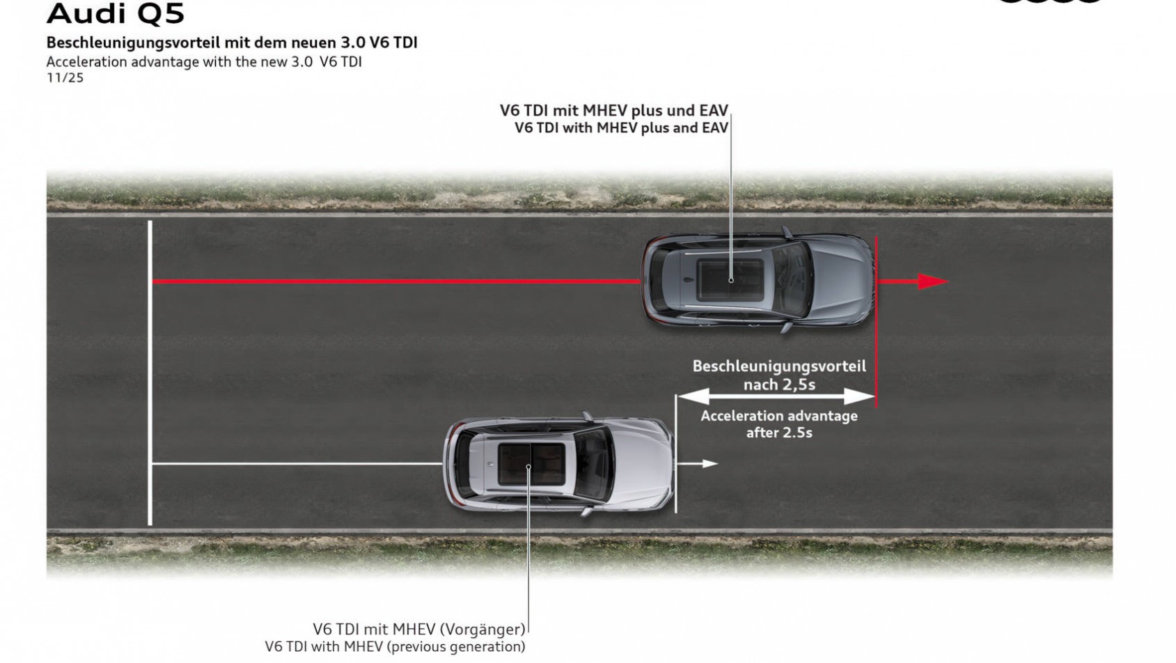Audi V6 TDI Mhev grafika