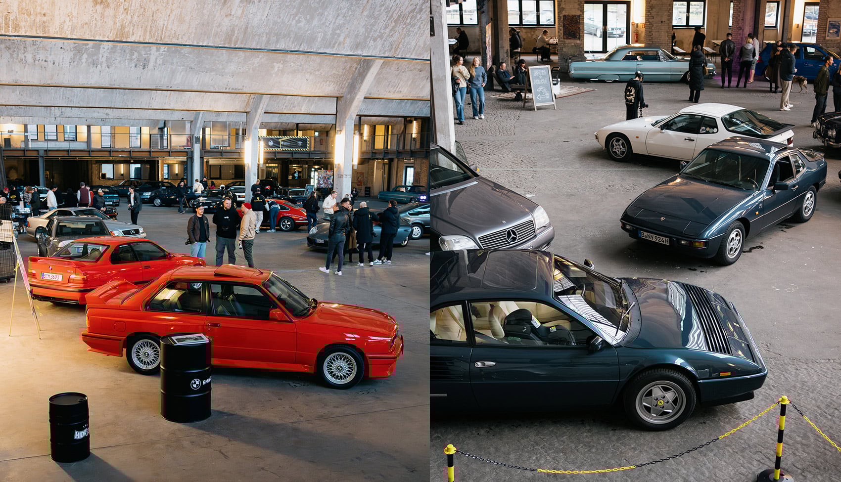 Spotkanie VHCLE – klasyczne auta i&nbsp;uczestnicy w&nbsp;surowej, postindustrialnej przestrzeni