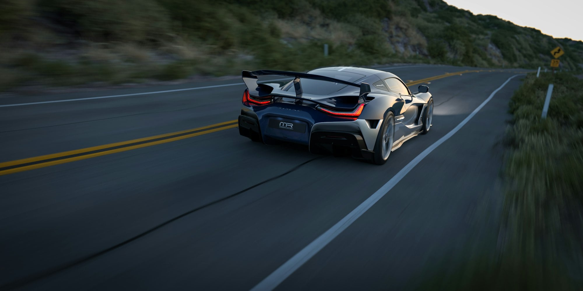 Rimac Nevera R Founder's edition tył