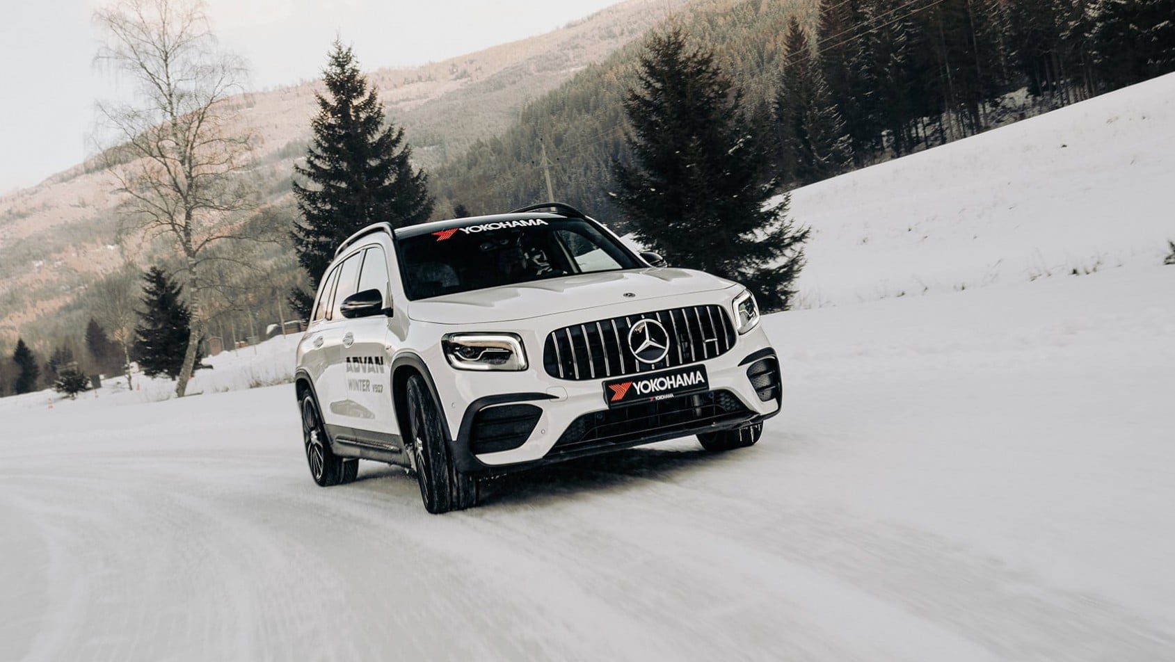 Zimowe opony Yokohama Advan Winter V907 podczas testów w austriackim Tyrolu