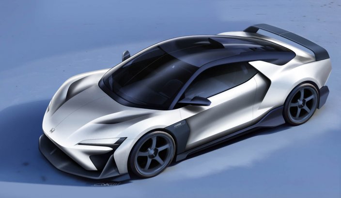 Honda NSX Tribute by Italdesign szkic