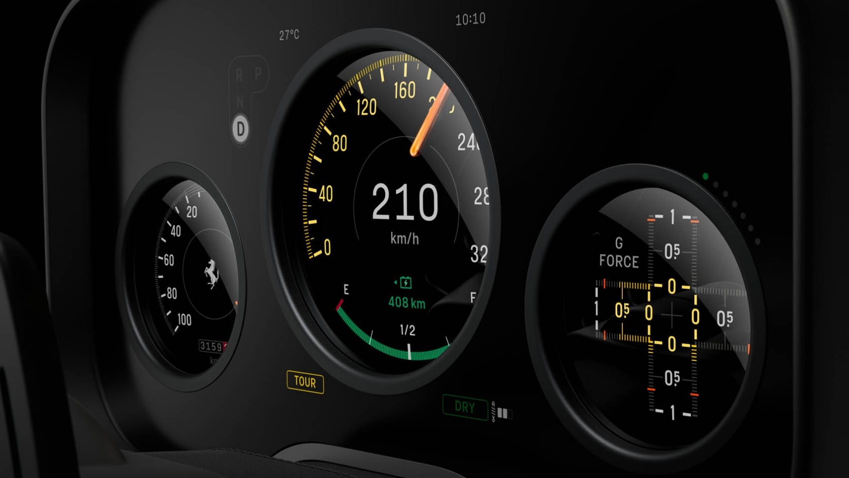 Ferrari Luce teaser zegary