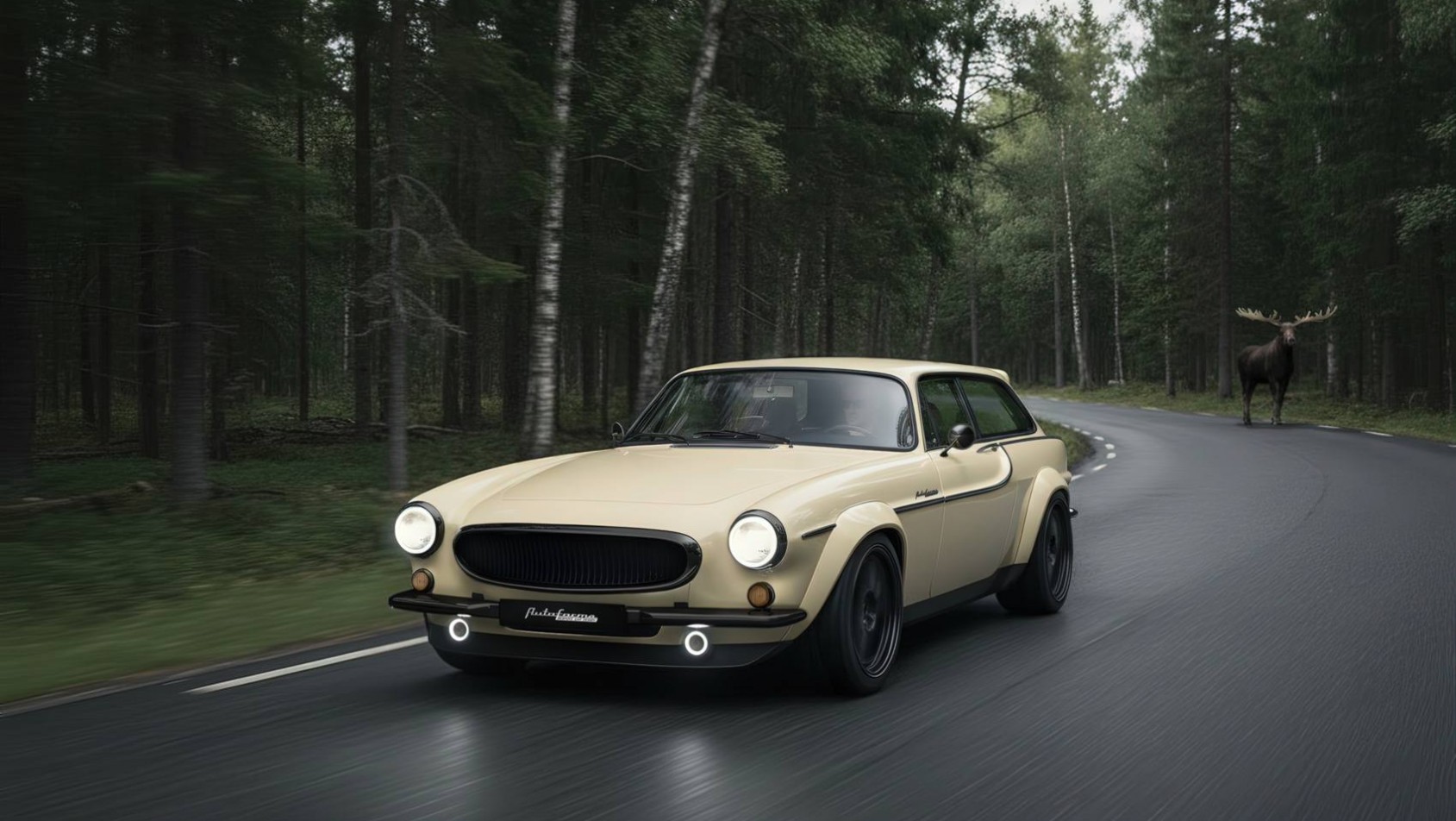 Volvo P1800 ES restomod przód