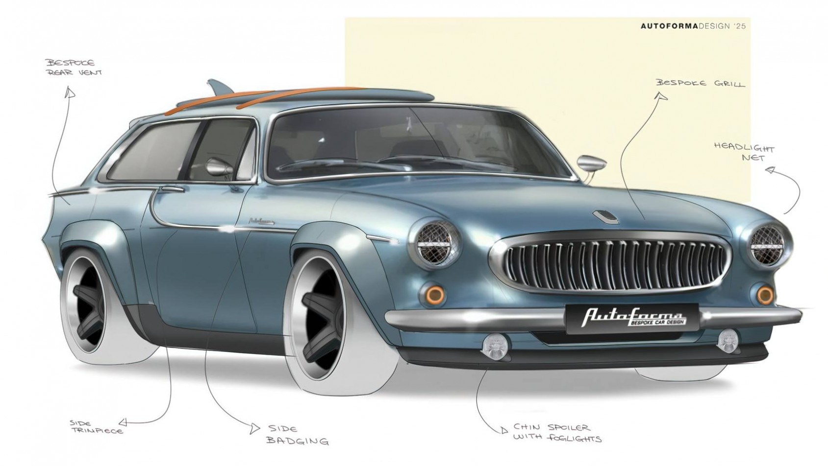 Volvo P1800 ES szkic przód