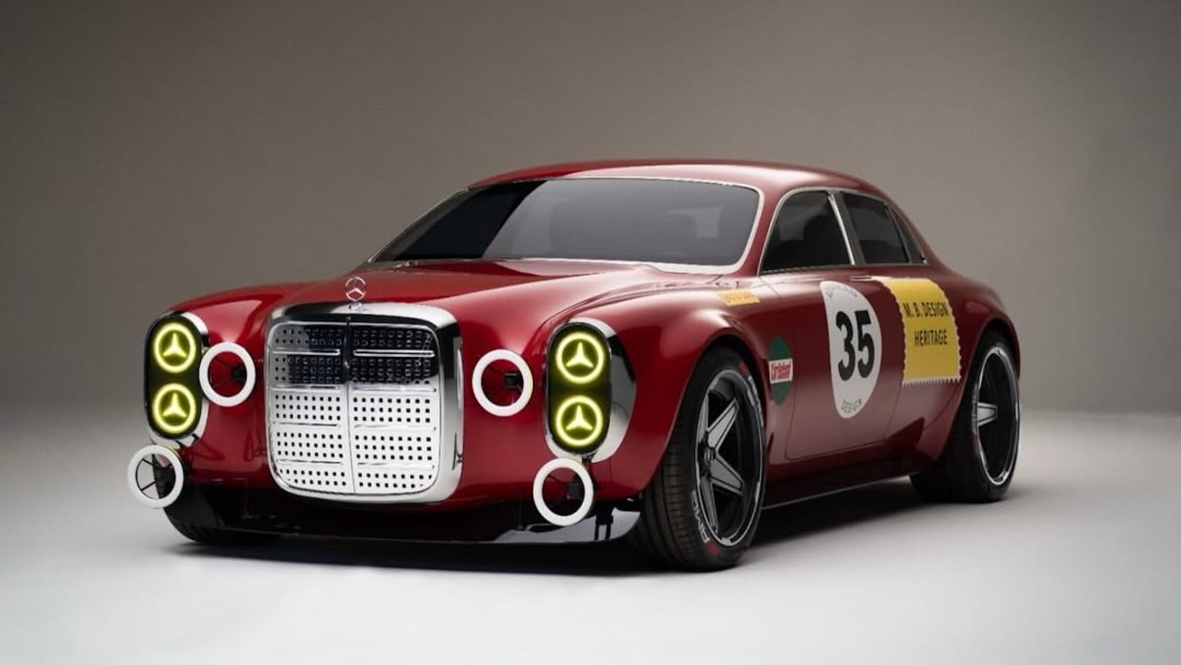 Mercedes-AMG 300 SEL Red Pig koncept render