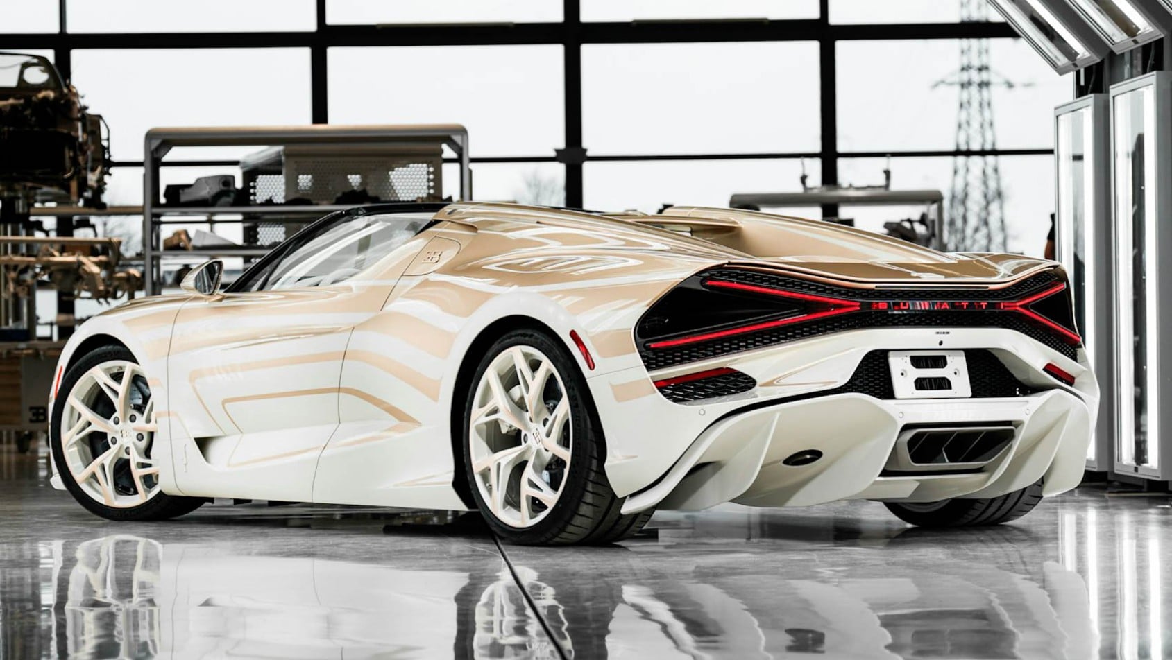 Bugatti W16 Mistral La Perle Rare tył