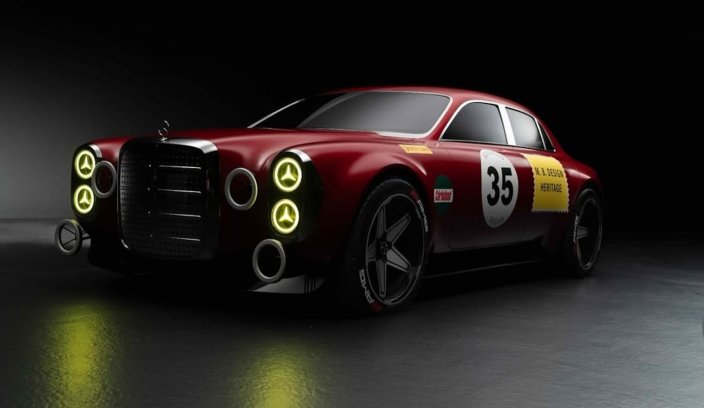 Mercedes-AMG 300 SEL Red Pig koncept przód