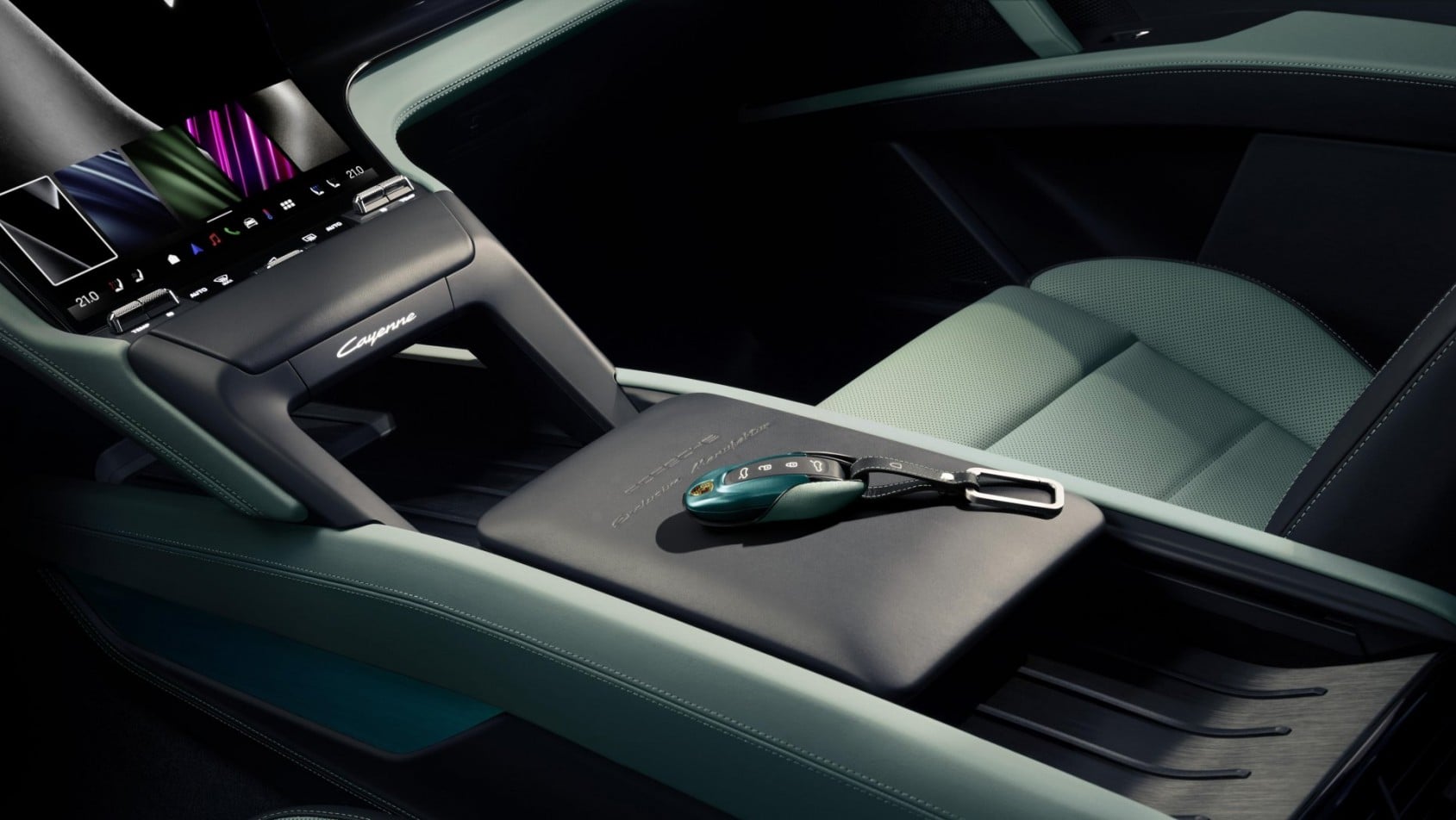 Porsche Cayenne S Electric detal wnętrza