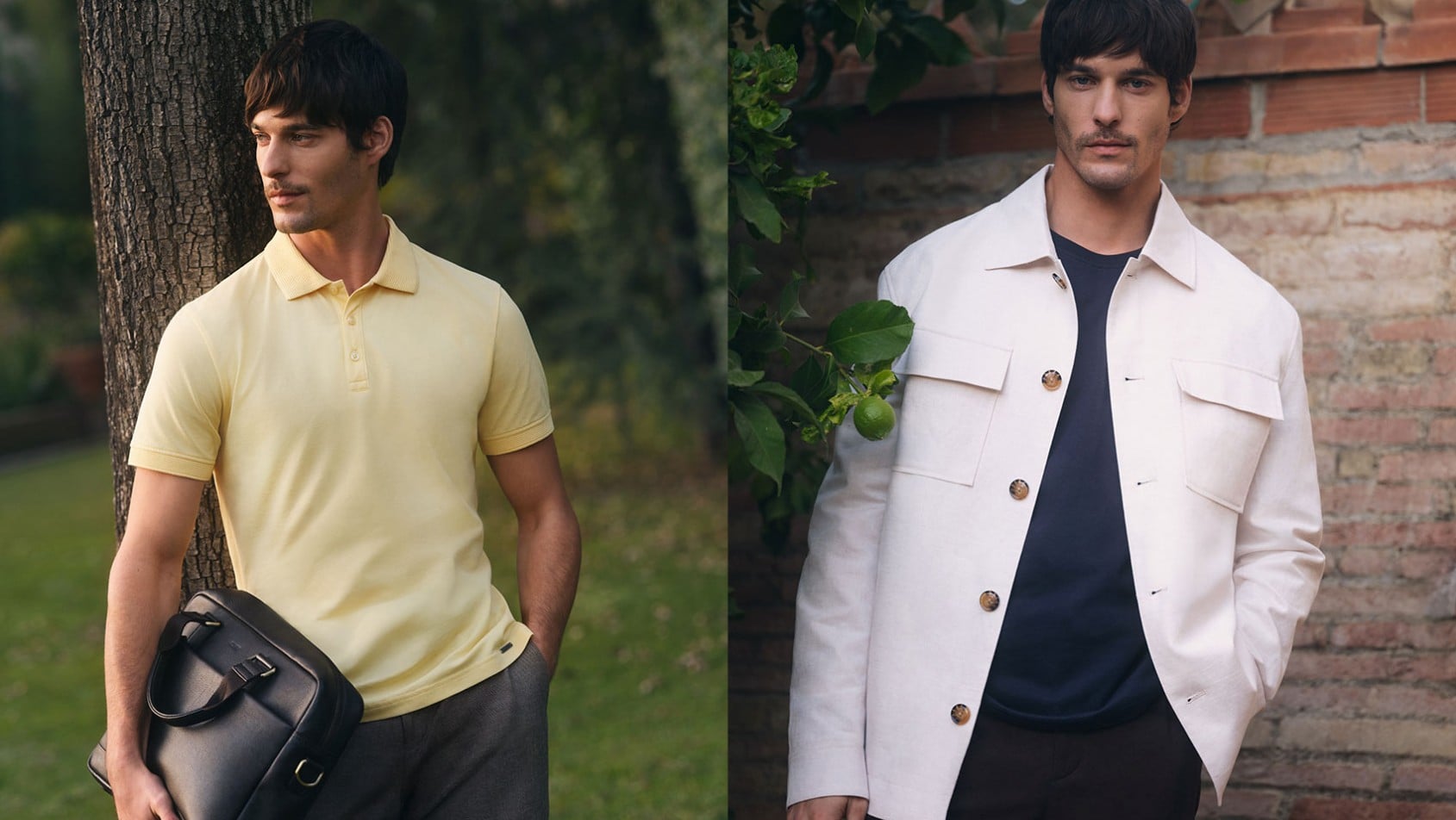 Styl miejski OCHNIK – koszulka polo i skórzana torba