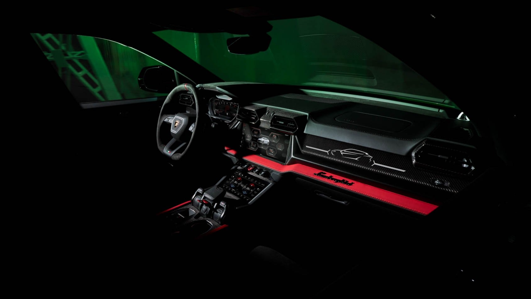 Lamborghini Urus SE Tuttonero wnętrze