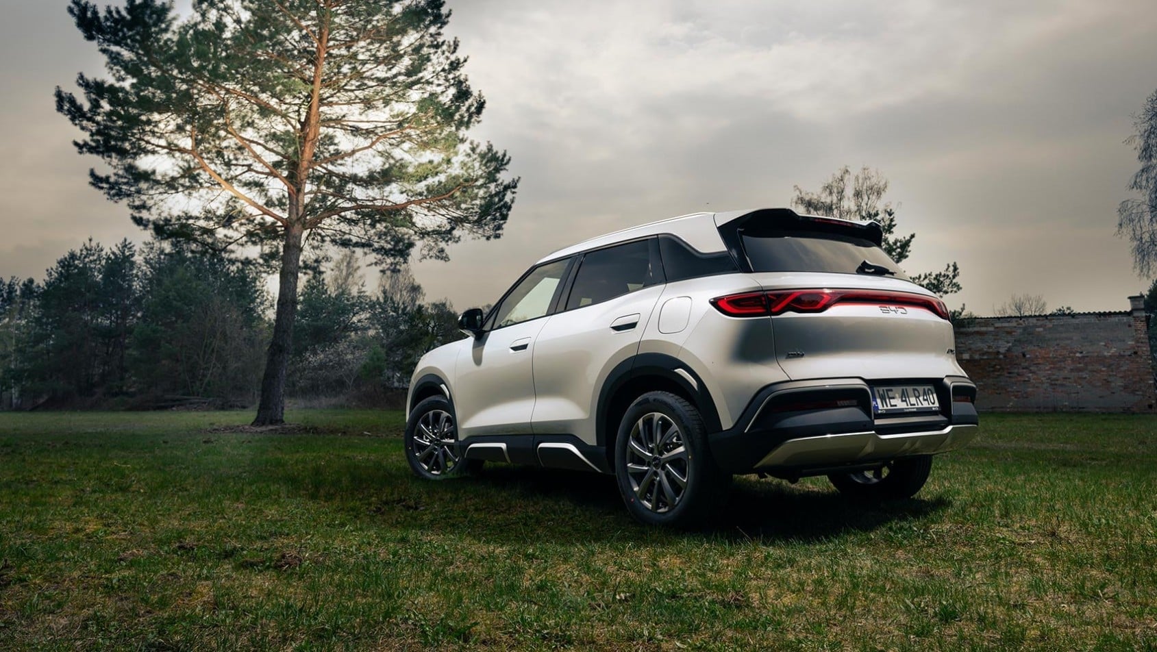 BYD ATTO 2 DM-i tył nadwozia – widok w plenerze