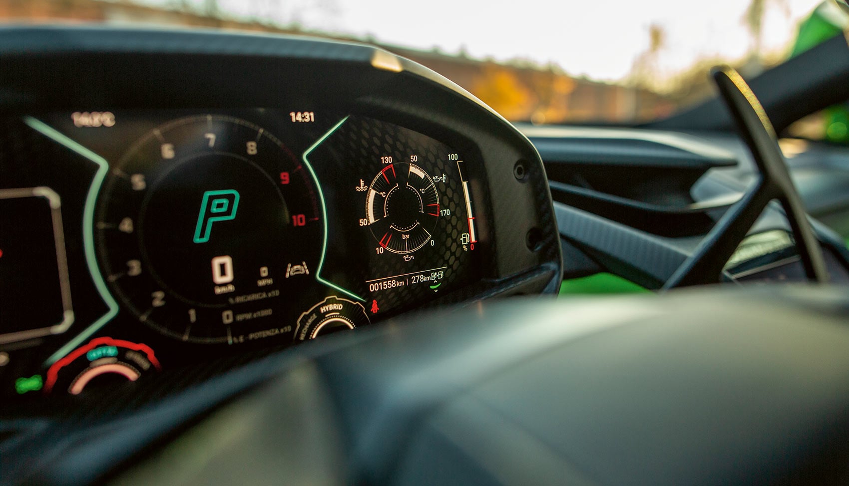 Cyfrowy zestaw wskaźników Lamborghini Revuelto