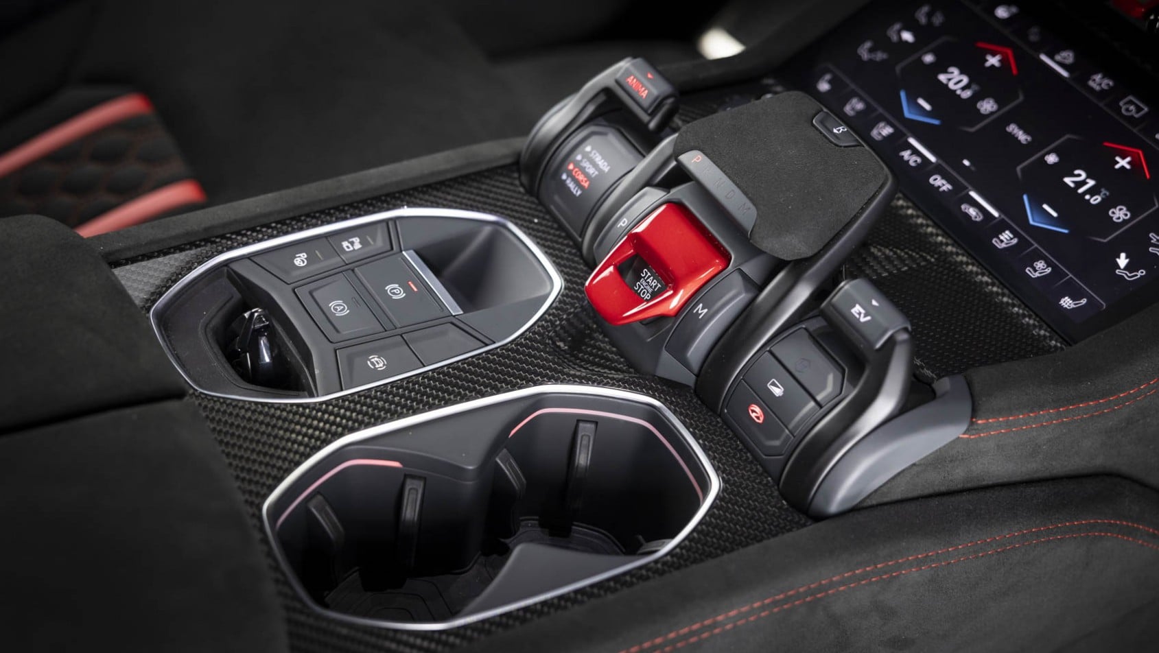 Lamborghini Urus SE Performante detal wnętrza