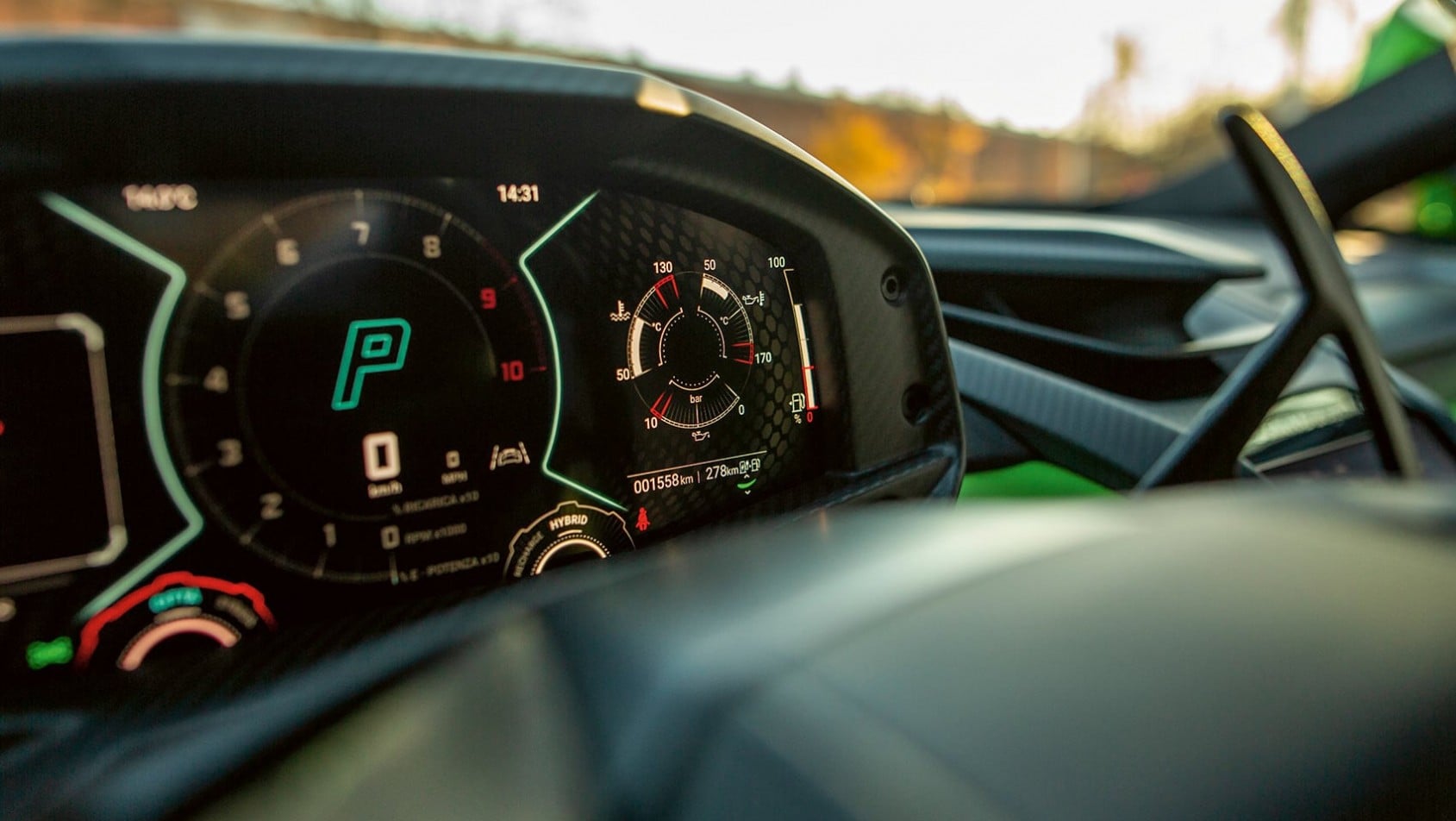 Cyfrowy zestaw wskaźników Lamborghini Revuelto