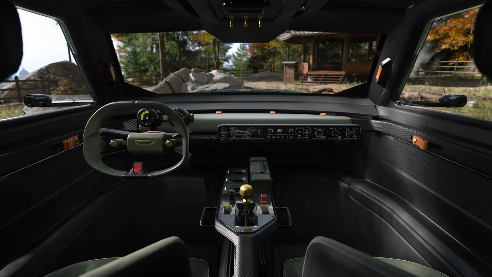 Aston Martin Dreadnought wnętrze