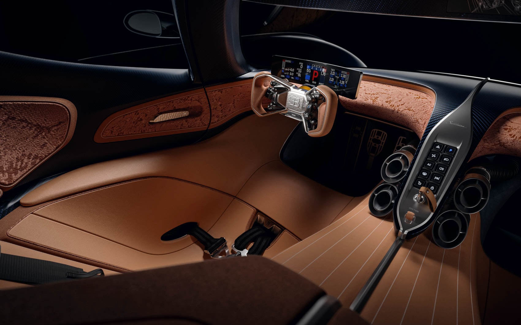 Bugatti Destrier kokpit