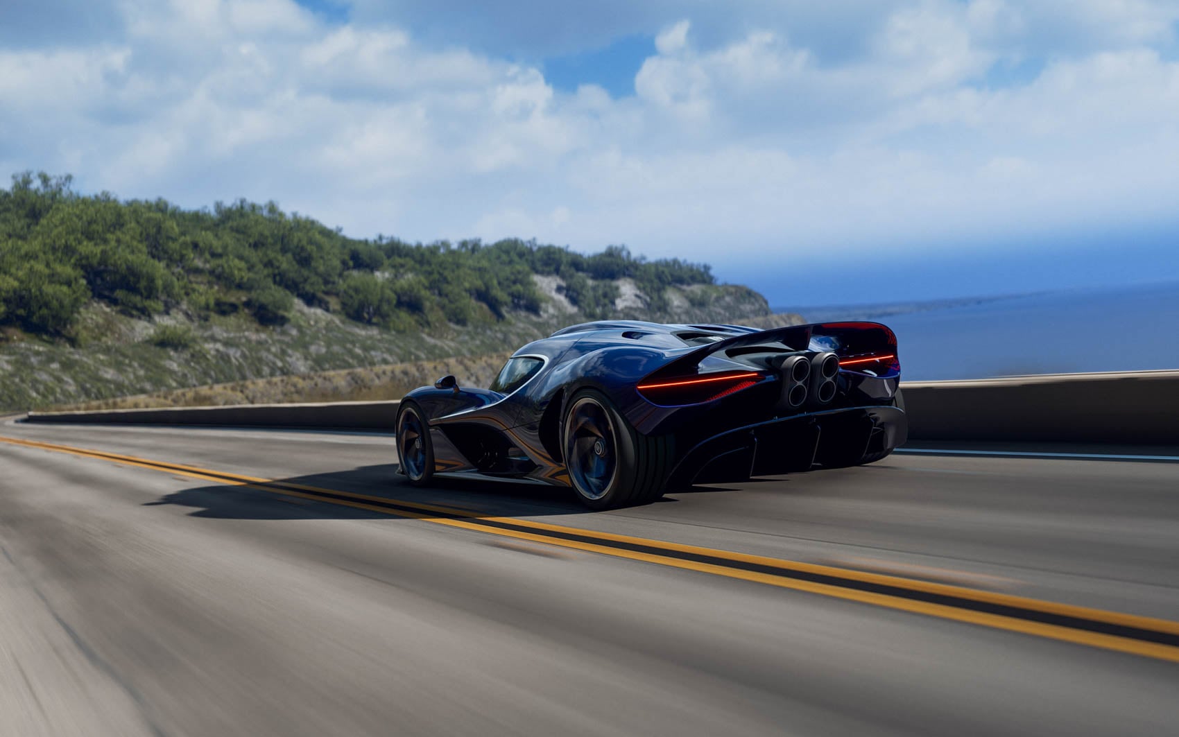 Bugatti Destrier na&nbsp;drodze