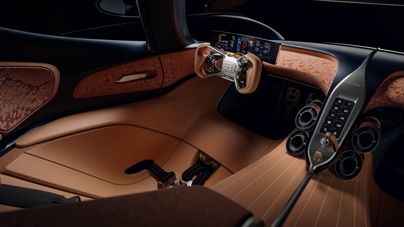 Bugatti Destrier kokpit