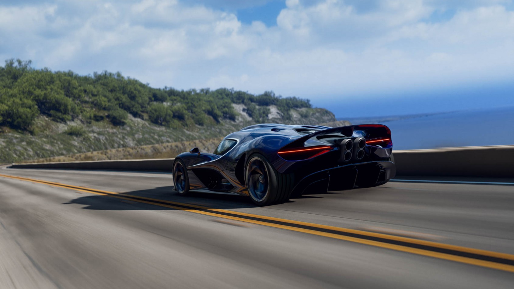 Bugatti Destrier na drodze